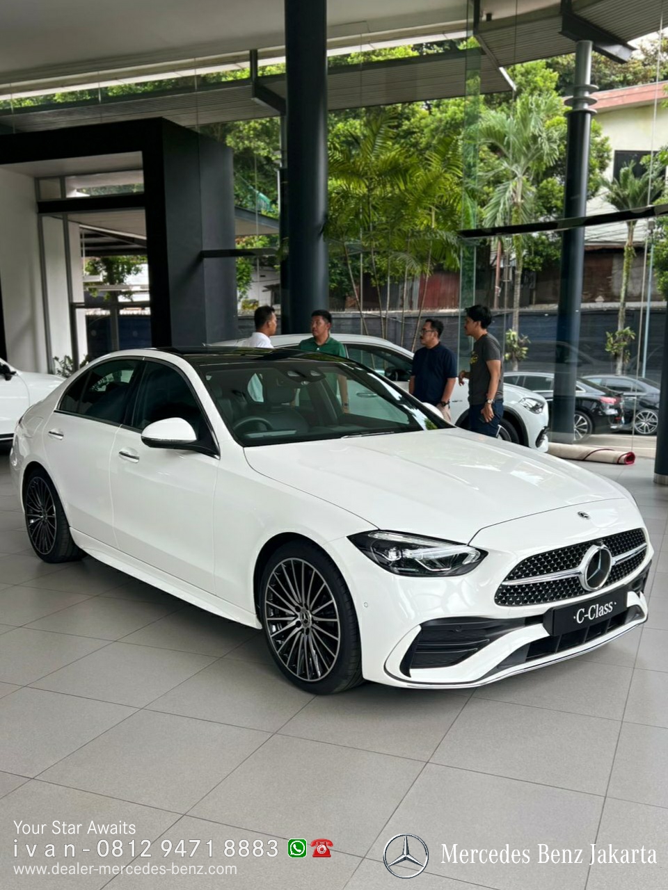 New Mercedes Benz C-Class C300 AMG Line W206 2025 Indonesia White 6a