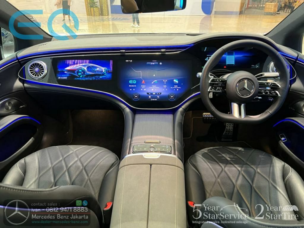 Interior Mercedes EQS 450+ AMG Line Indonesia 2023 24 Black
