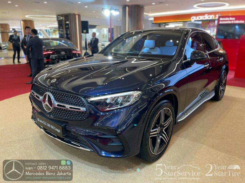 All New Mercedes Benz GLC 300 Coupe AMG Line 2023 Indonesia Blue 1